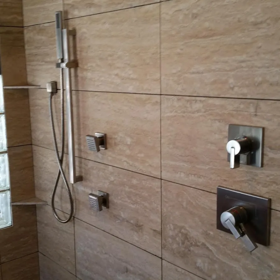 Shower fixture installation for Water Heater Replacement in Suffolk